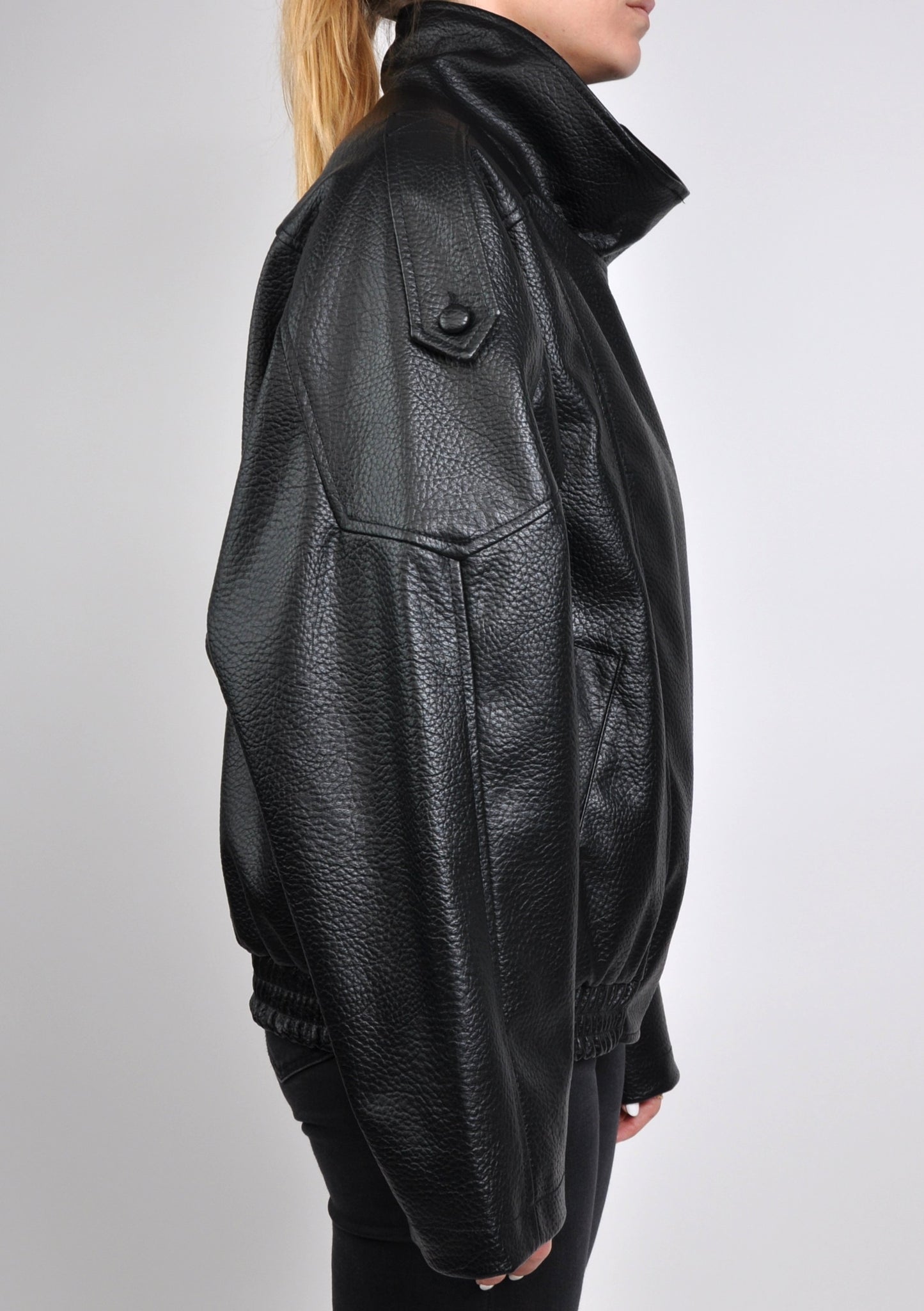 BLOUSON MOTARD EN SIMILICUIR