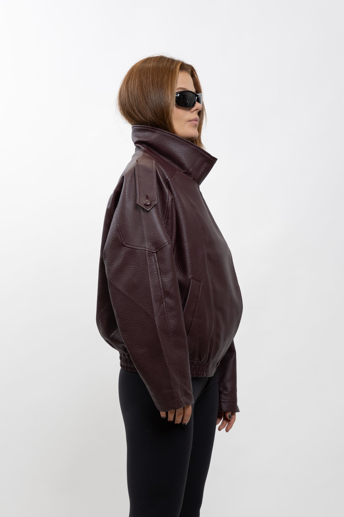 BLOUSON MOTARD EN SIMILICUIR