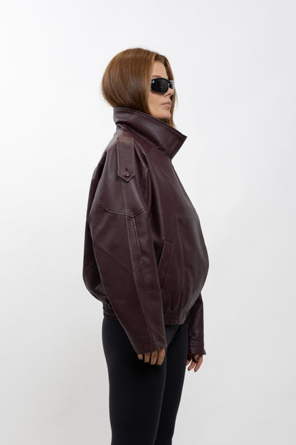 BLOUSON MOTARD EN SIMILICUIR