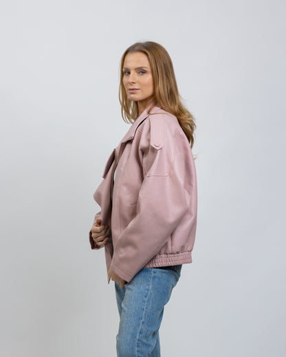 BLOUSON MOTARD EN SIMILICUIR