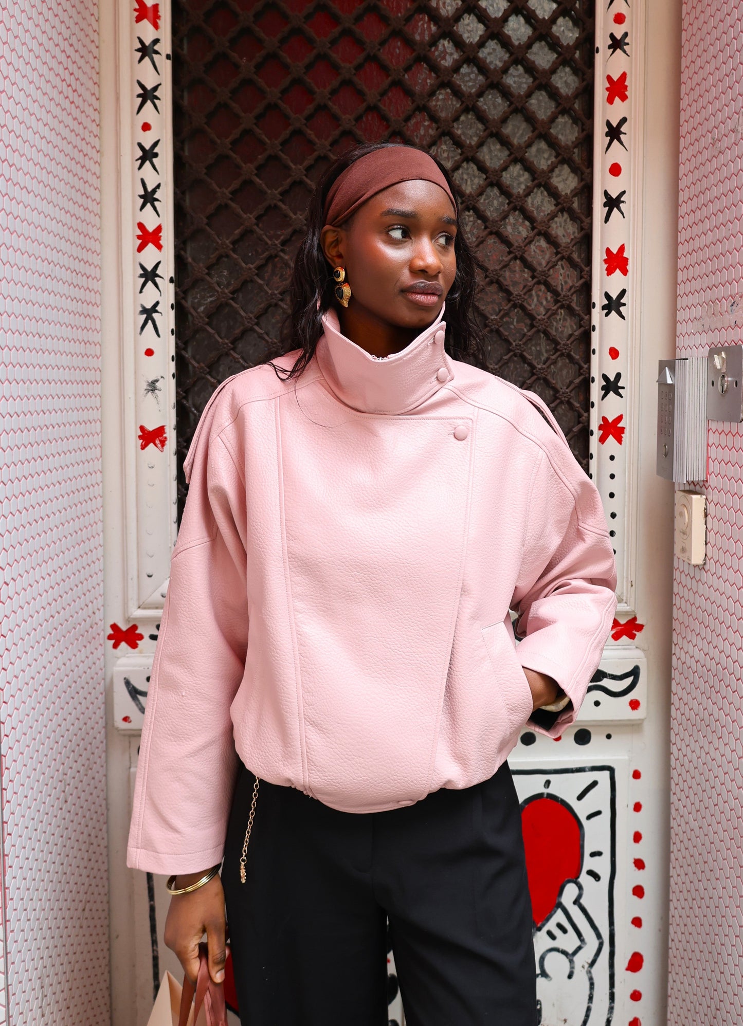 Faux Leather Biker Jacket