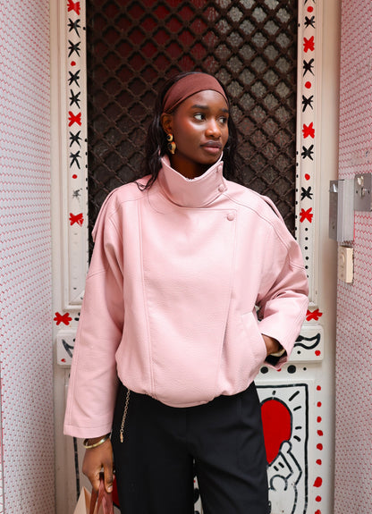 Faux Leather Biker Jacket