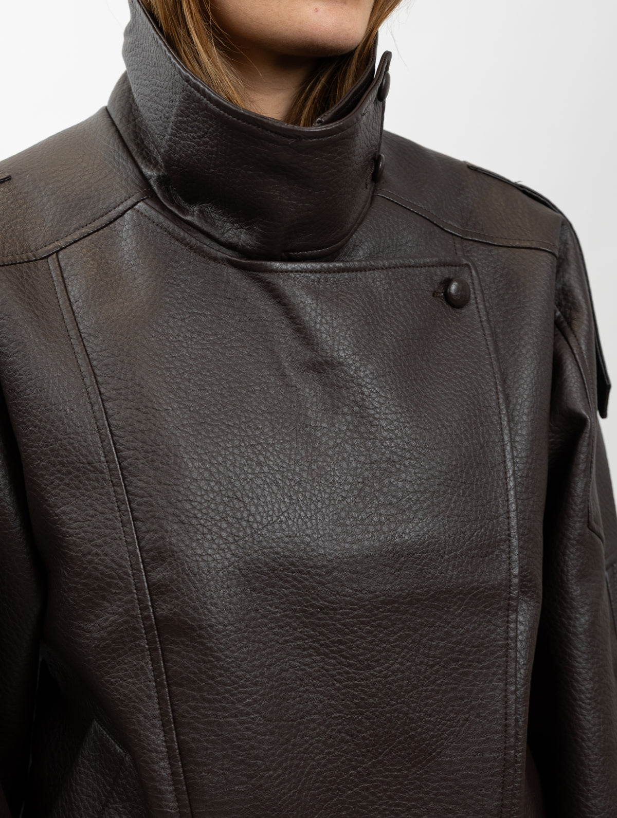 BLOUSON MOTARD EN SIMILICUIR