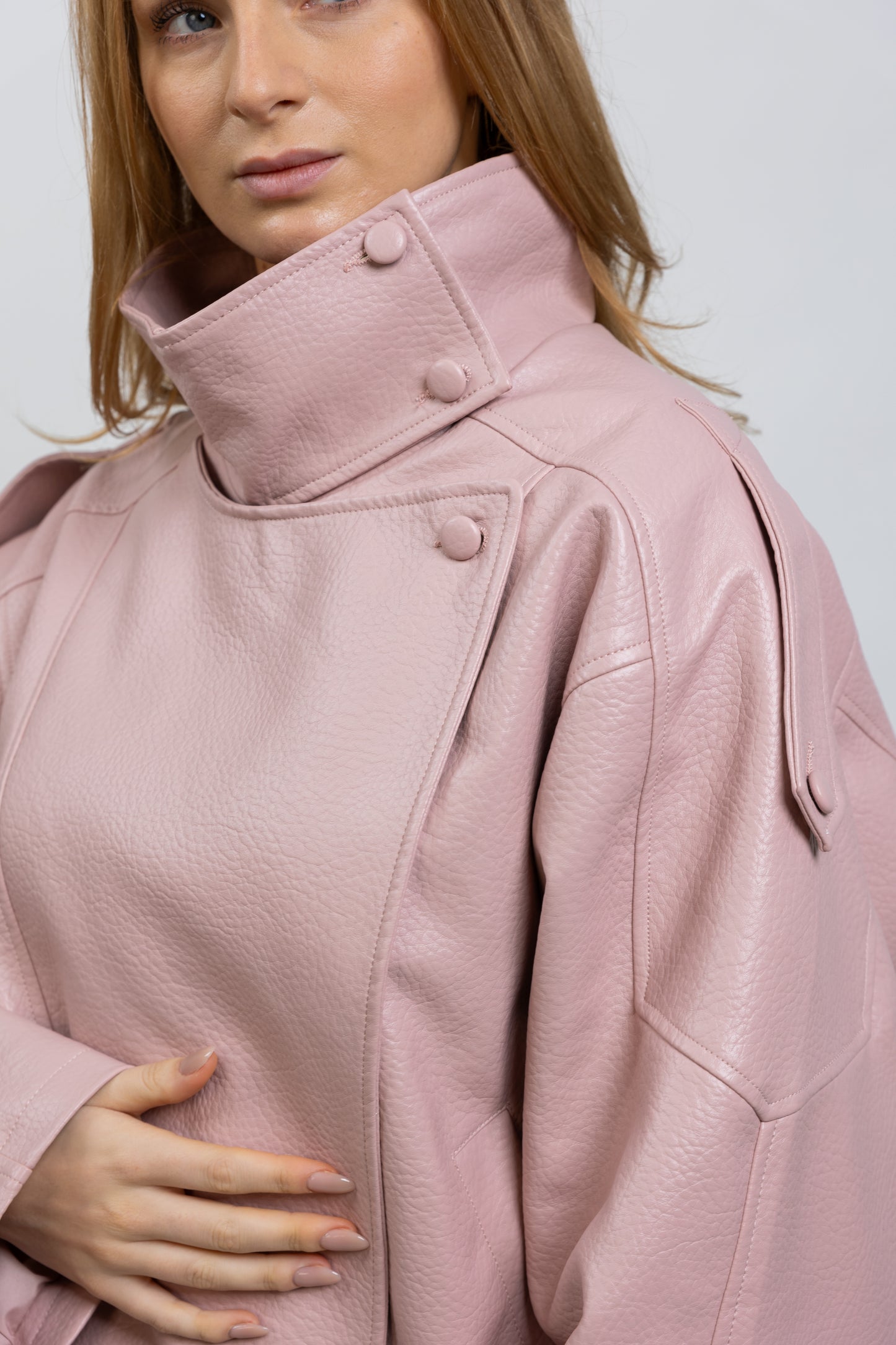 BLOUSON MOTARD EN SIMILICUIR