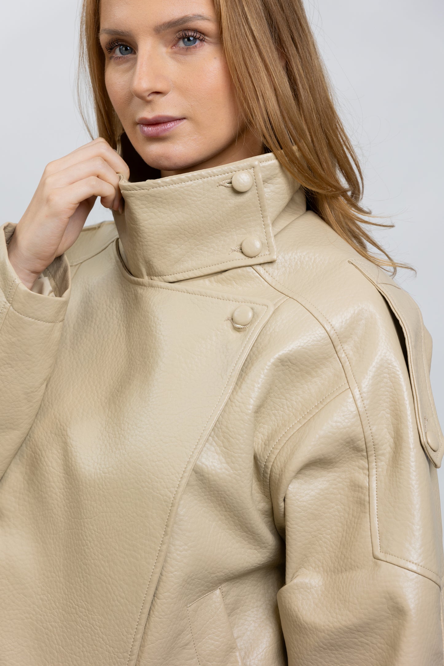 BLOUSON MOTARD EN SIMILICUIR