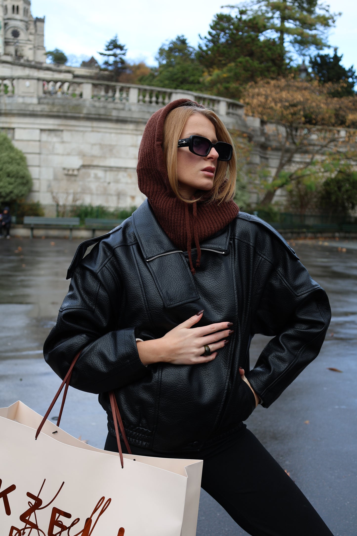 Faux Leather Biker Jacket