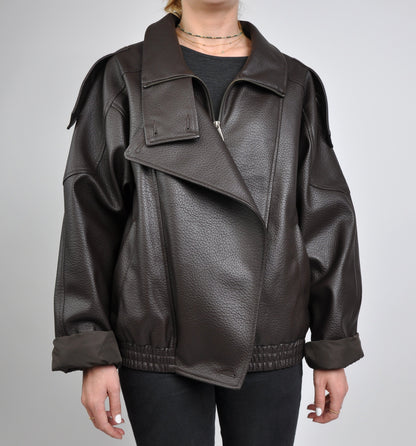 BLOUSON MOTARD EN SIMILICUIR