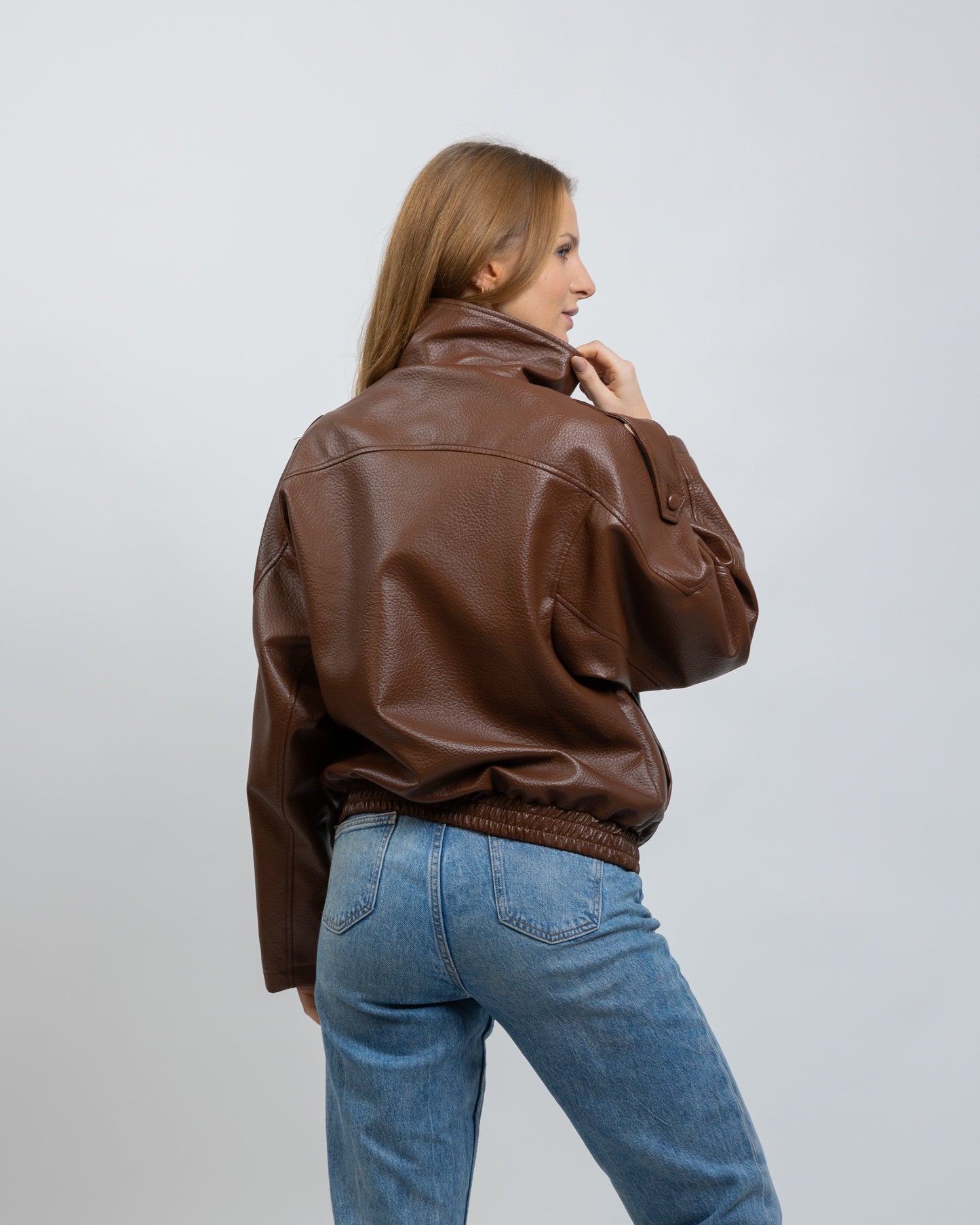 BLOUSON MOTARD EN SIMILICUIR