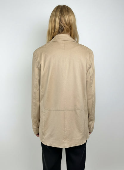 VESTE BLAZER EFFET DAIM