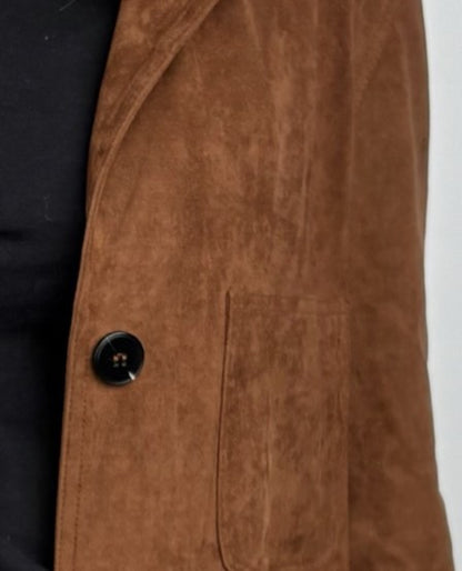 VESTE BLAZER EFFET DAIM