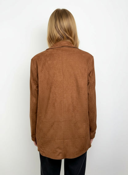 VESTE BLAZER EFFET DAIM