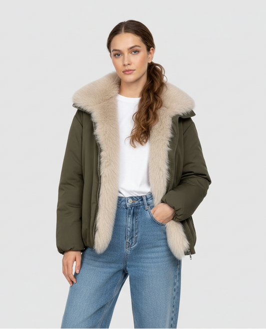 BLOUSON AVEC INTERIEUR EN FAUSSE FOURRURE