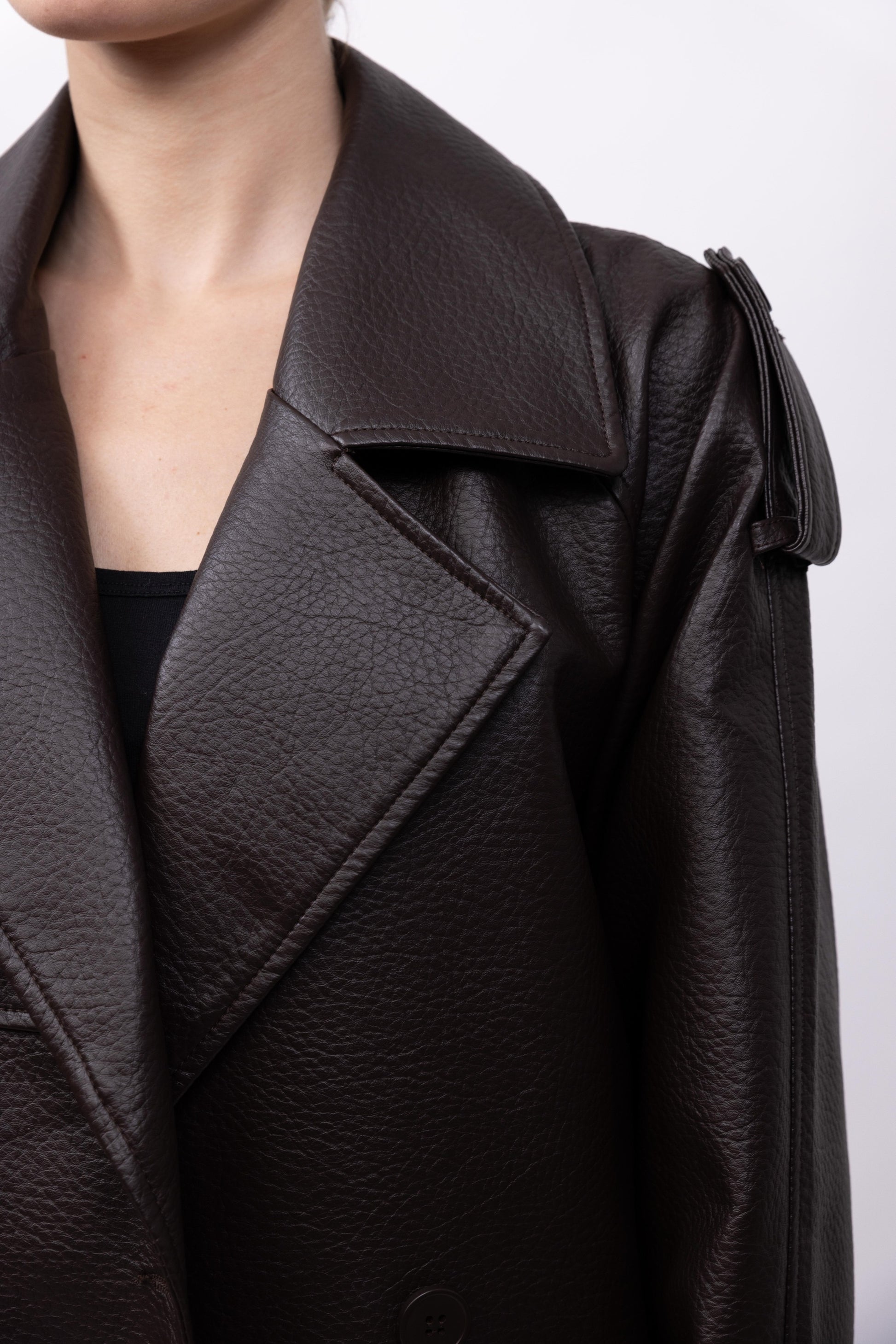 TRENCH LONG EN SIMILICUIR - K-ZELL PARIS