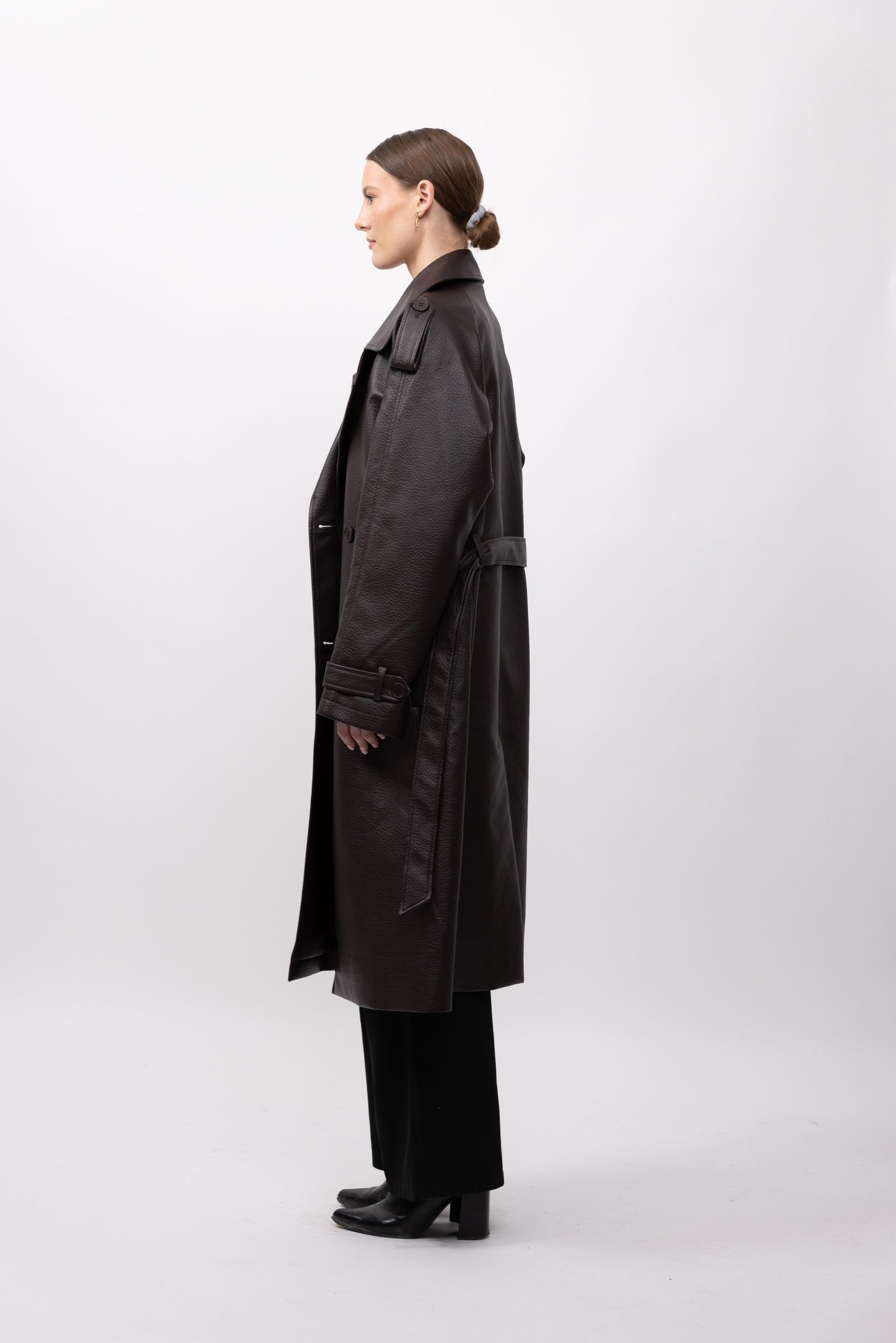 TRENCH LONG EN SIMILICUIR - K-ZELL PARIS