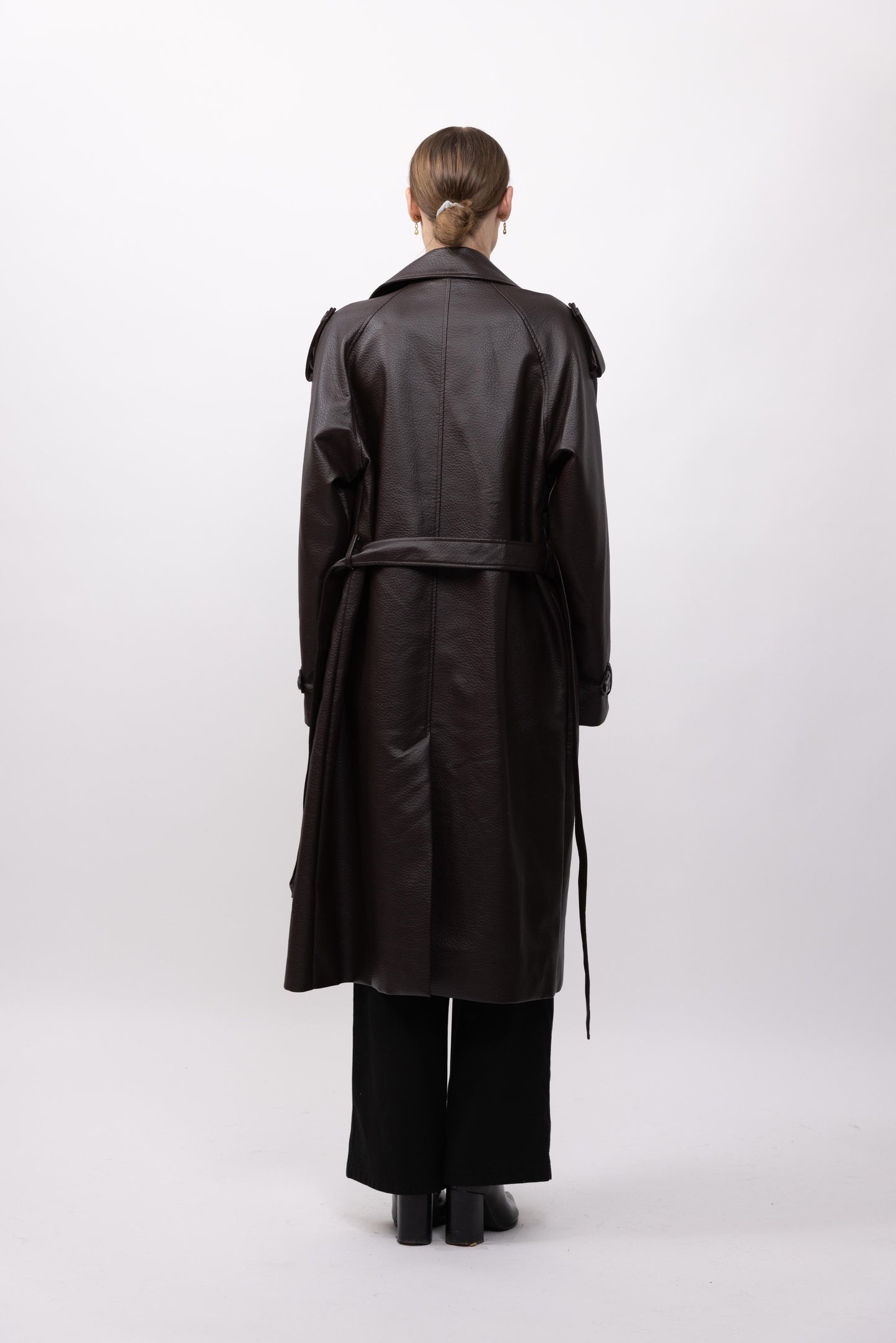 TRENCH LONG EN SIMILICUIR - K-ZELL PARIS