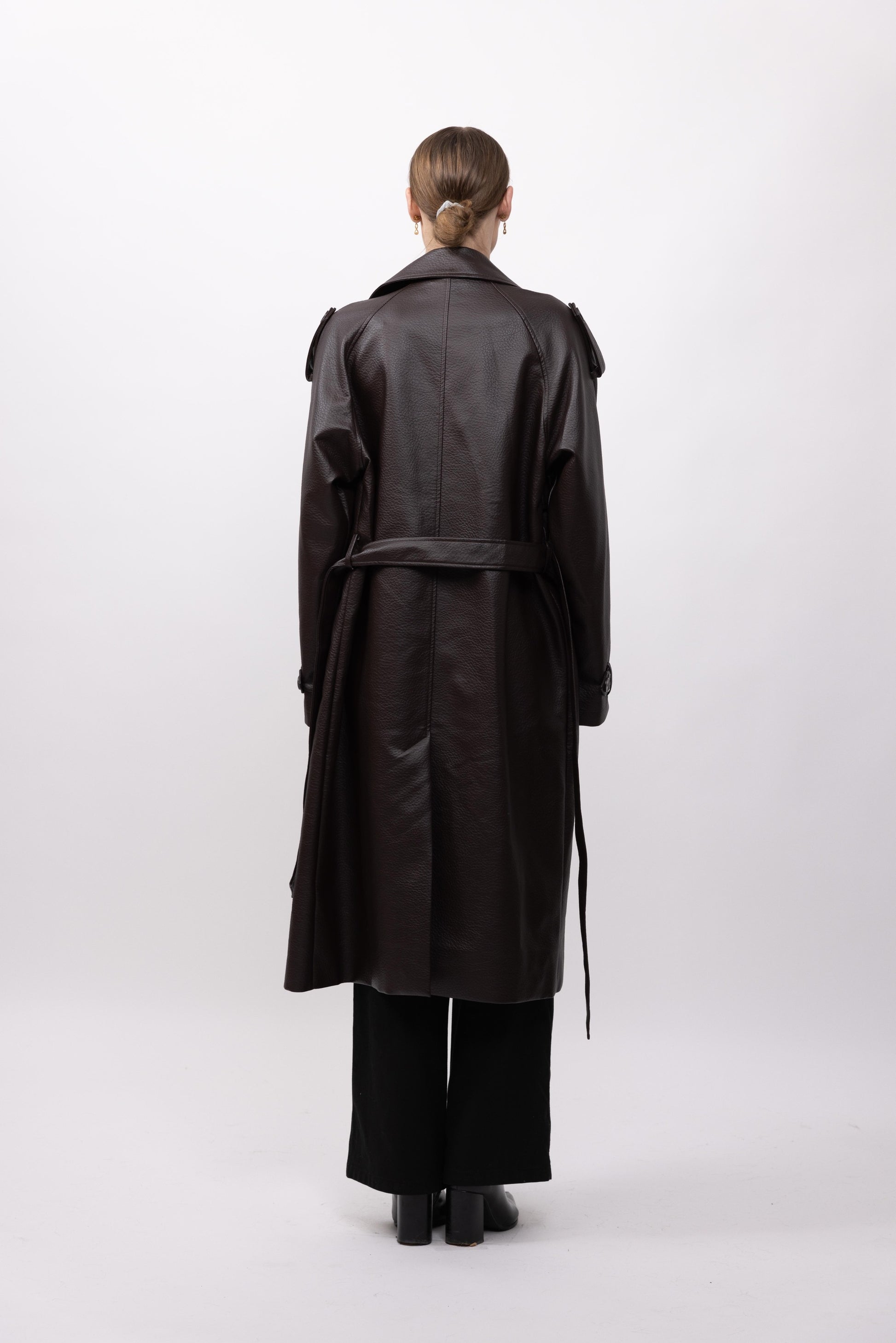 TRENCH LONG EN SIMILICUIR - K-ZELL PARIS