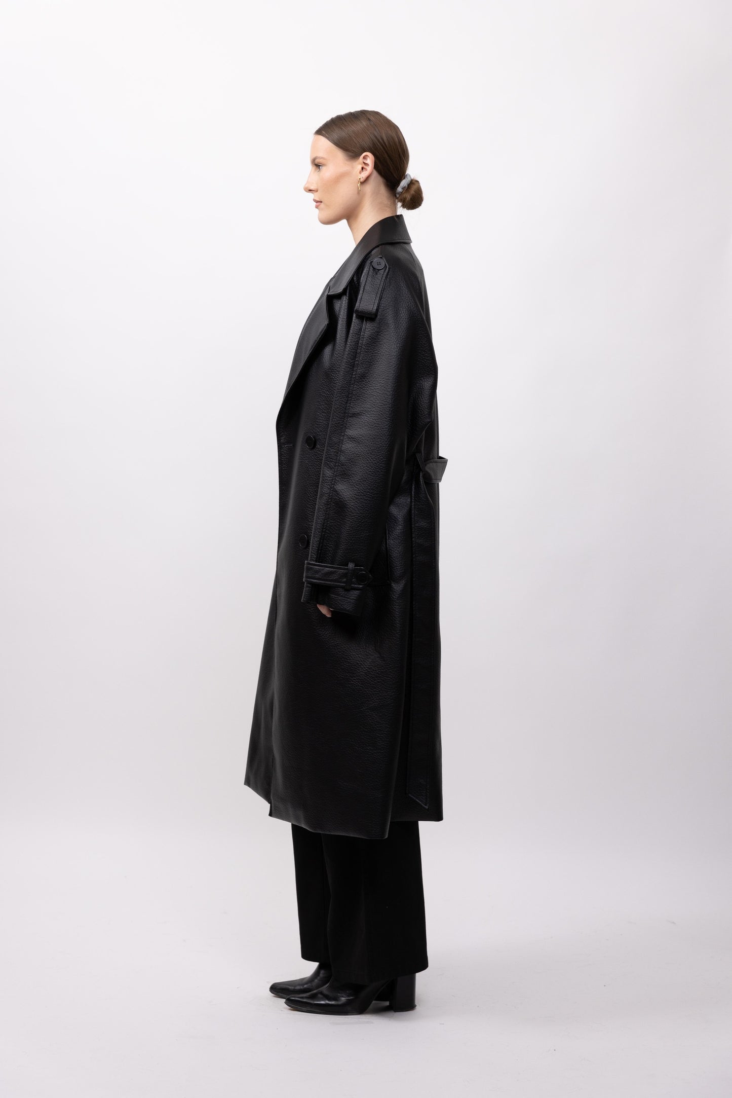 TRENCH LONG EN SIMILICUIR - K-ZELL PARIS