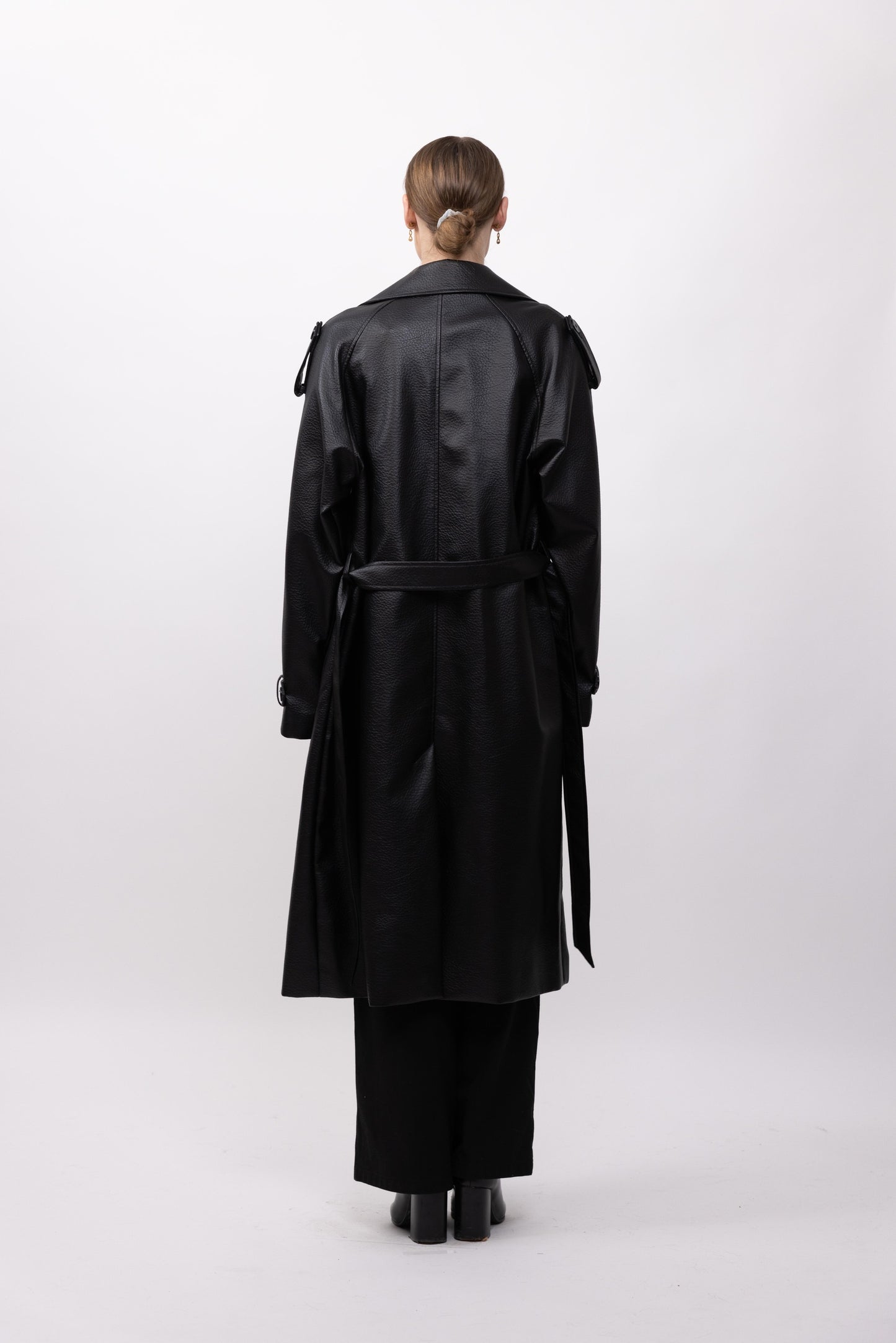 TRENCH LONG EN SIMILICUIR - K-ZELL PARIS