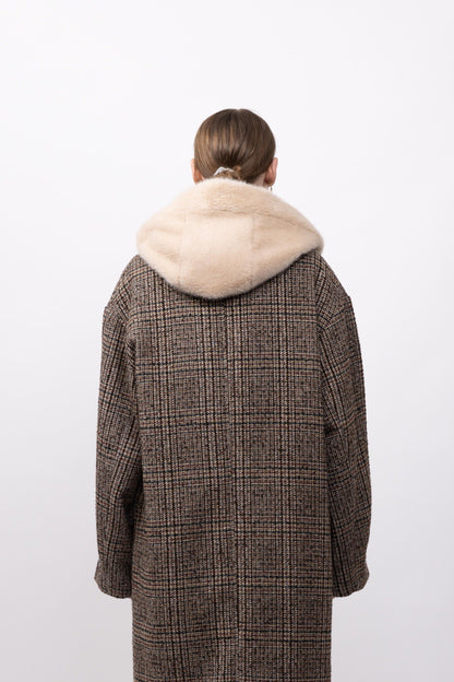 CAPUCHE DOUDOUNE REVERSIBLE FAUSSE FOURRURE - K-ZELL PARIS