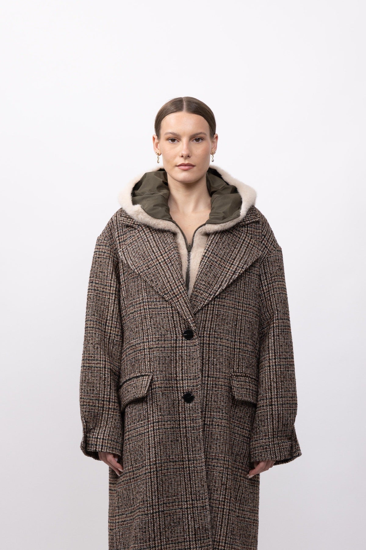 CAPUCHE DOUDOUNE REVERSIBLE FAUSSE FOURRURE - K-ZELL PARIS