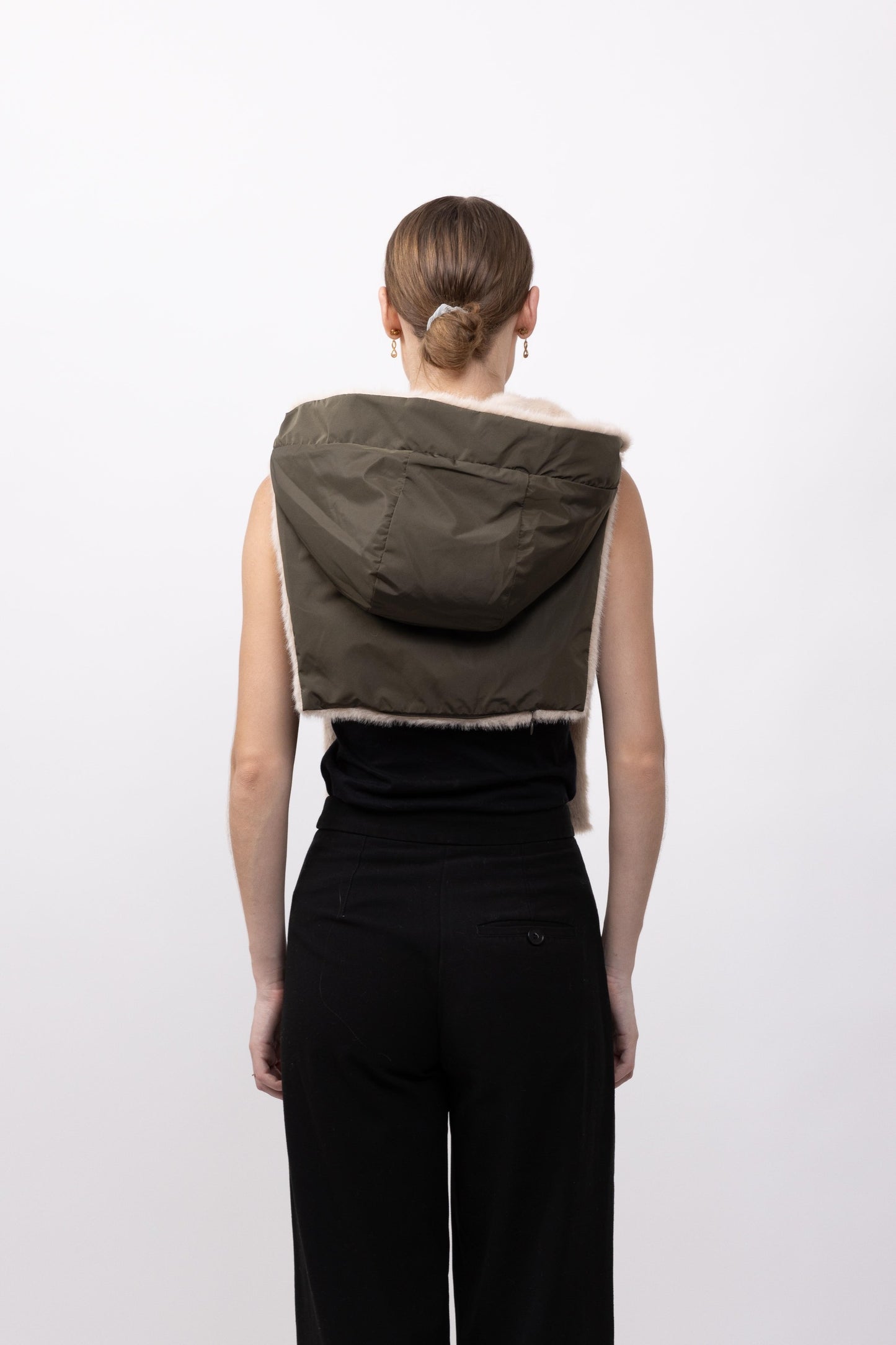 CAPUCHE DOUDOUNE REVERSIBLE FAUSSE FOURRURE - K-ZELL PARIS