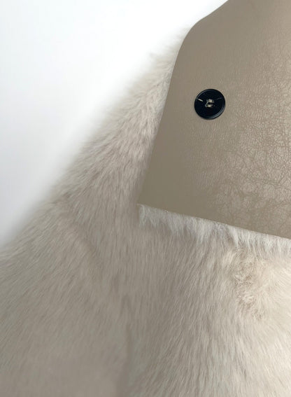 REVERSIBLE FAUX FUR SHORT COAT