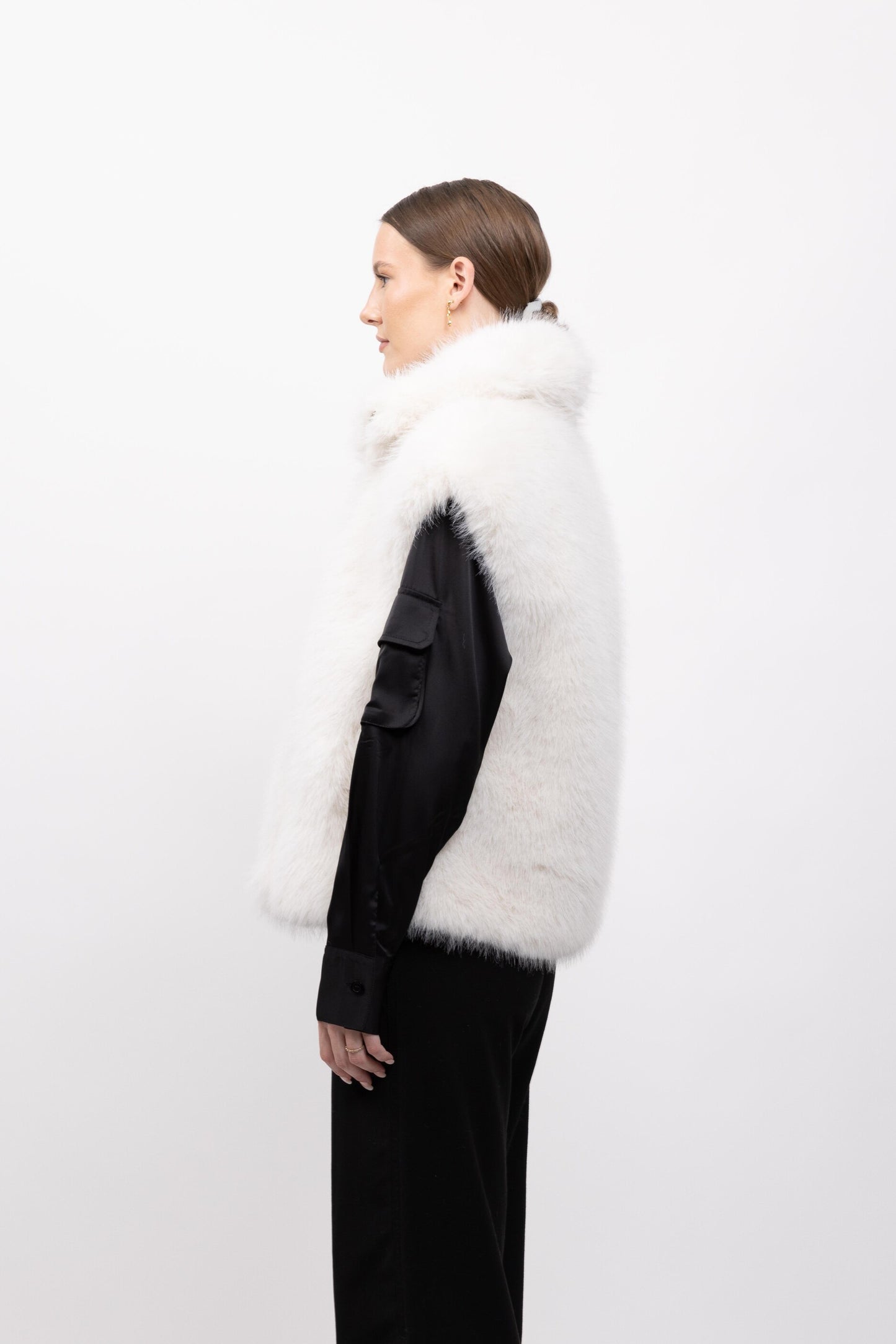 GILET EN FAUSSE FOURRURE EFFET RENARD - K-ZELL PARIS