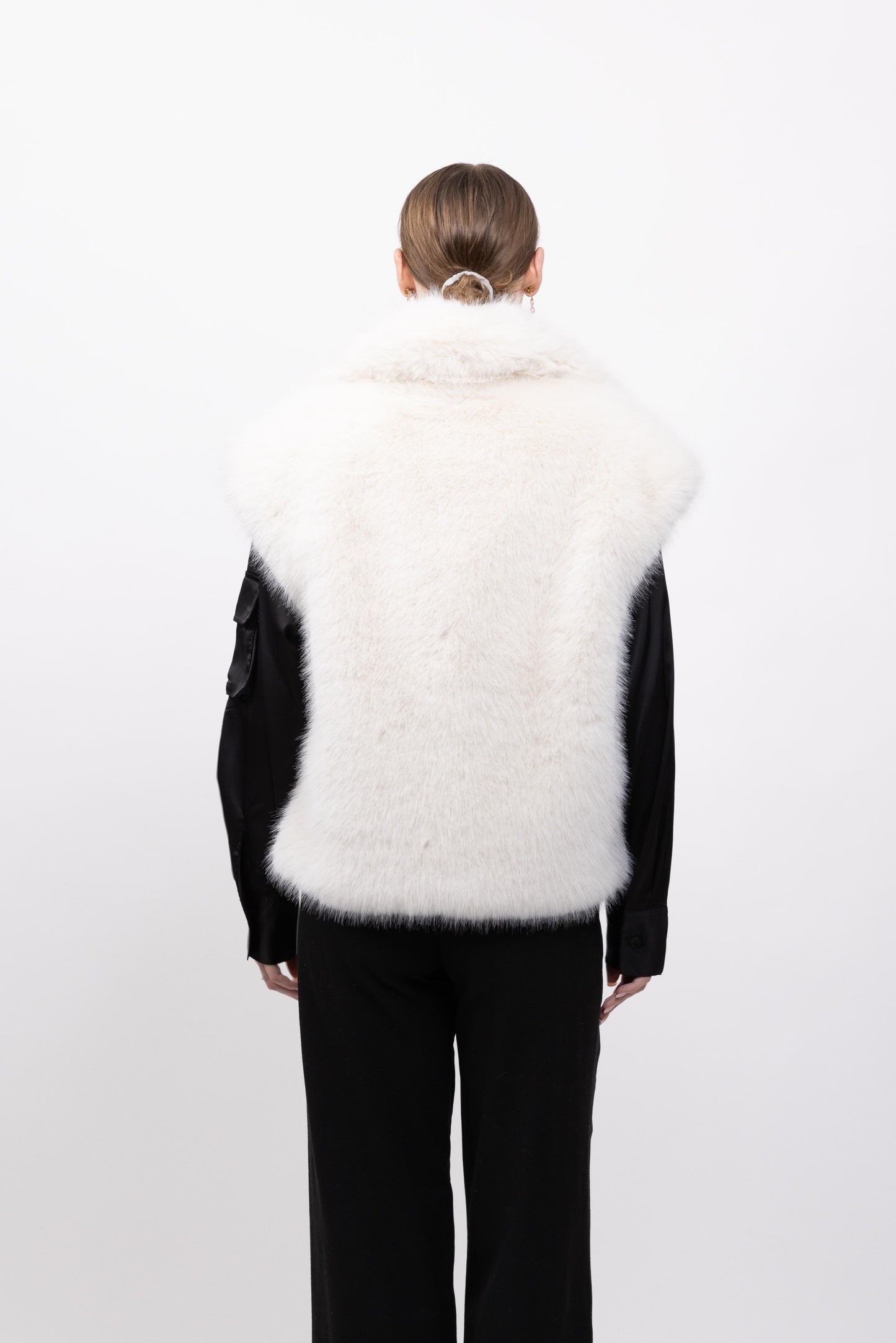 GILET EN FAUSSE FOURRURE EFFET RENARD - K-ZELL PARIS