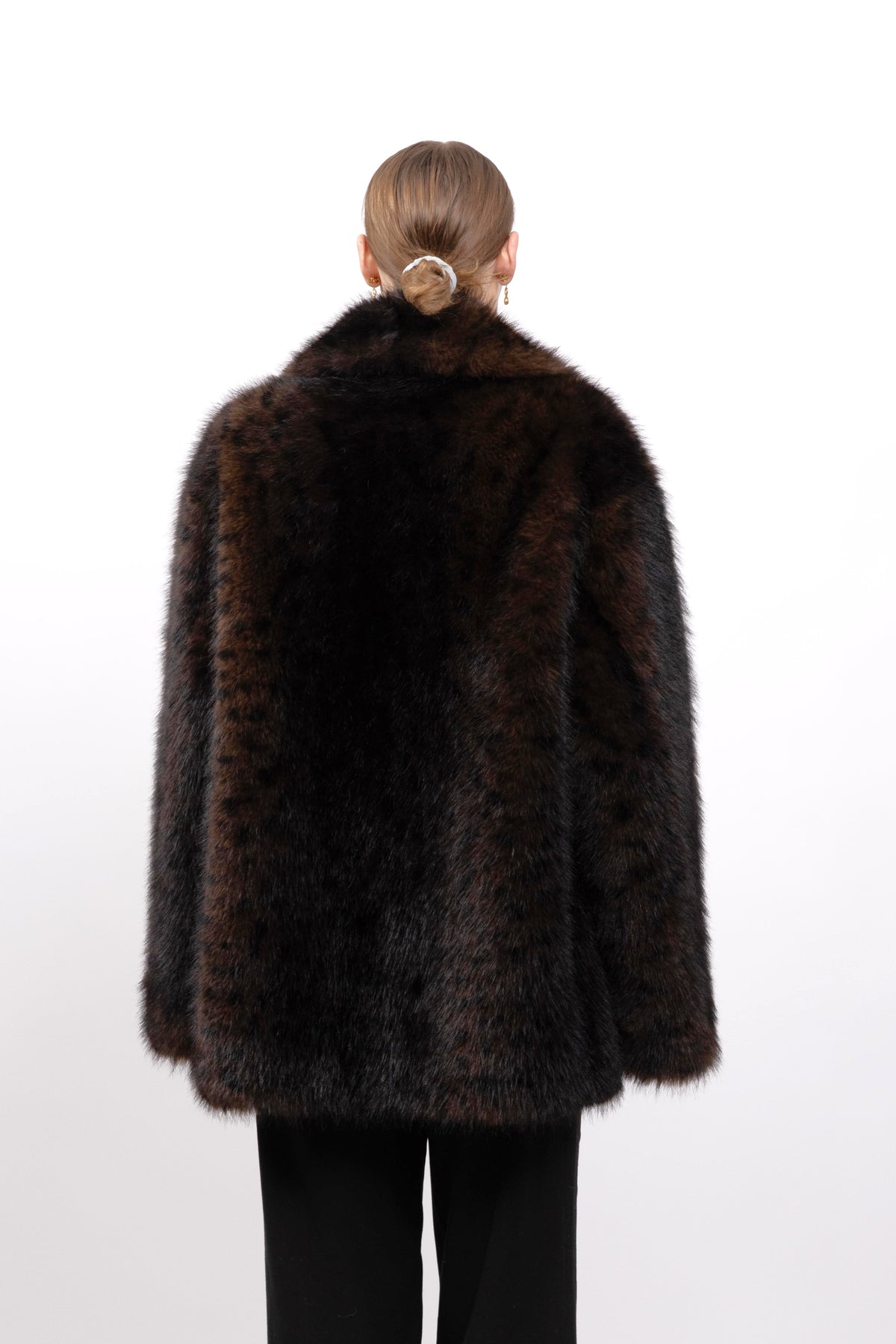 MANTEAU FAUSSE FOURRURE LÉOPARD