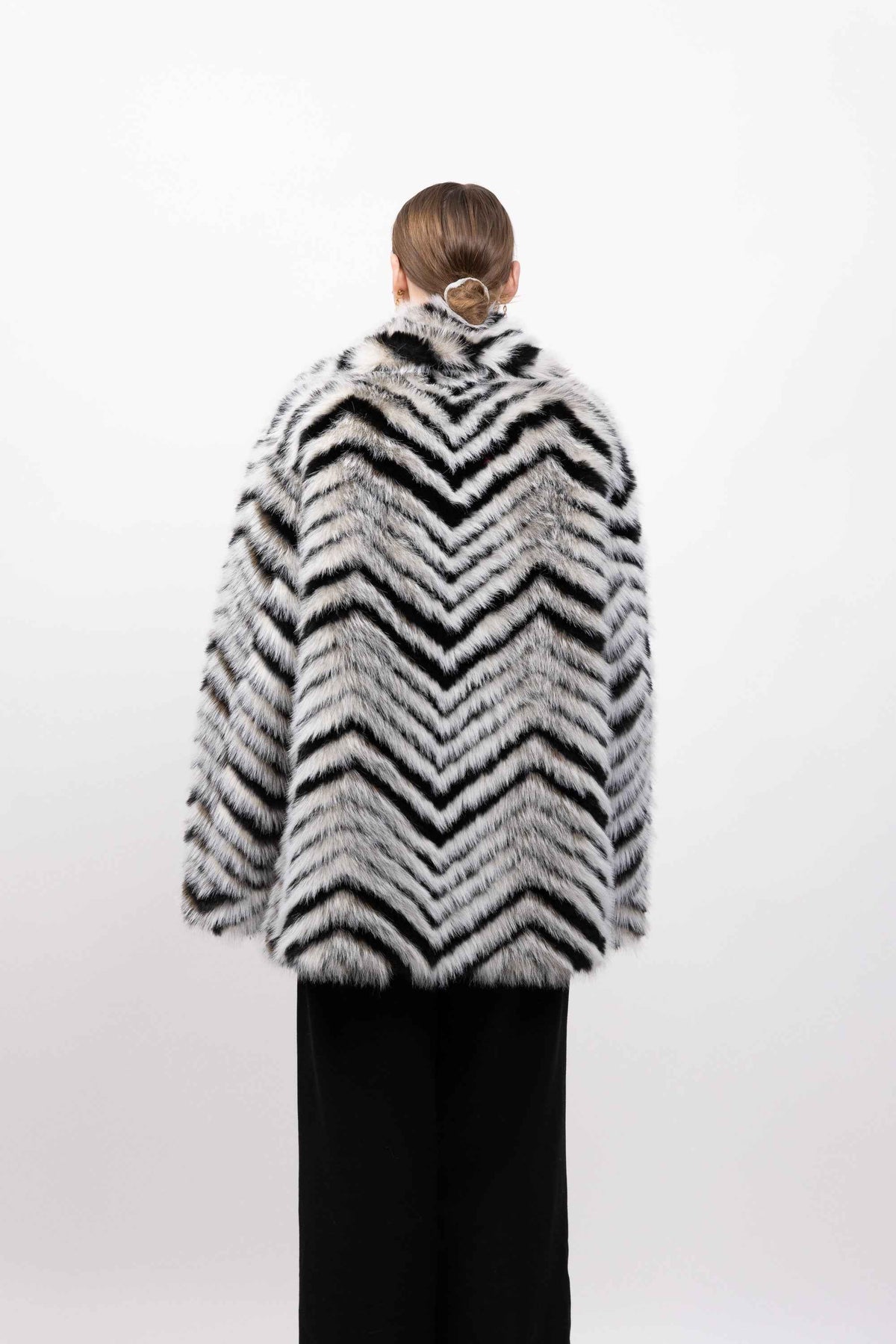 MANTEAU FAUSSE FOURRURE ZÈBRE