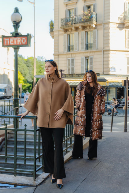CAPE FLUIDE  EN LAINE - FAIT MAIN - K-ZELL PARIS