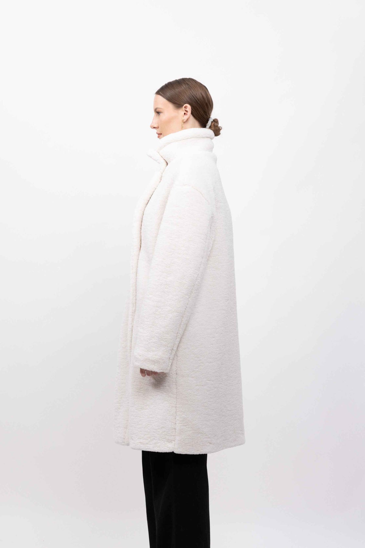MANTEAU LONG EN FAUSSE FOURRURE MOUTON