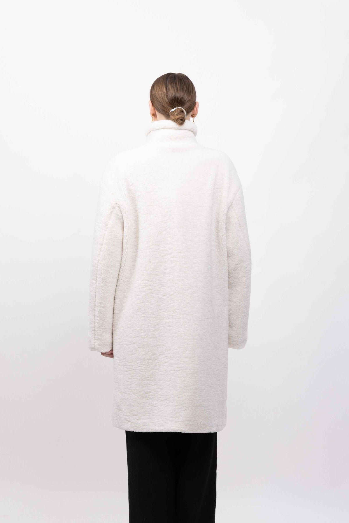 MANTEAU LONG EN FAUSSE FOURRURE MOUTON
