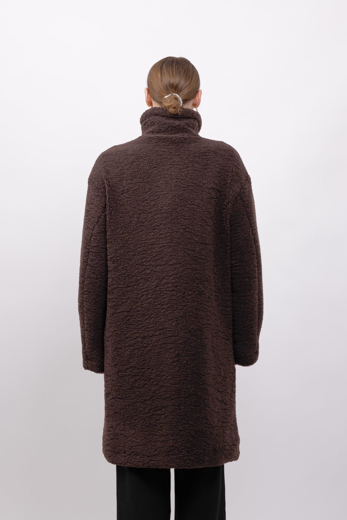 MANTEAU LONG EN FAUSSE FOURRURE MOUTON