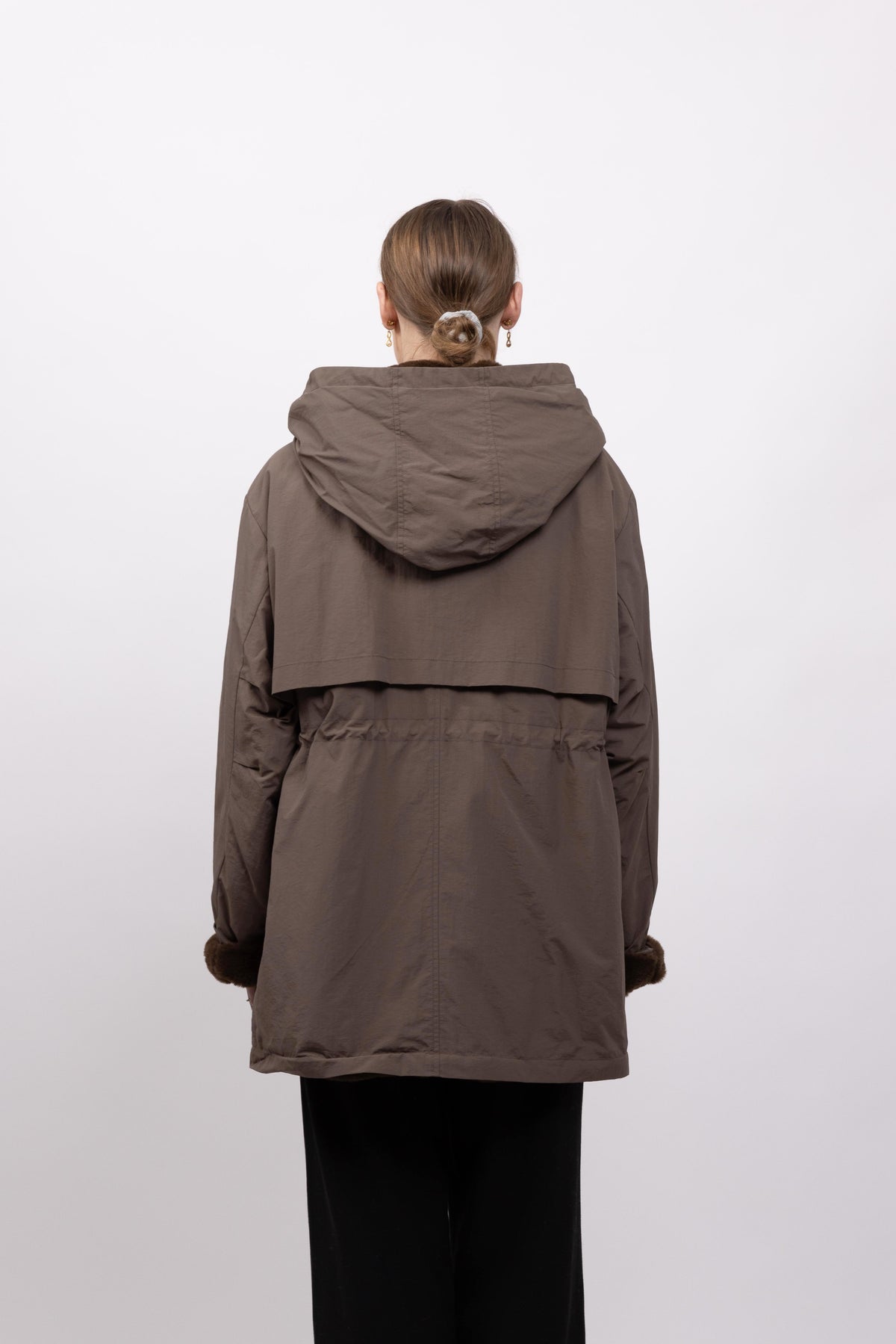 WATERPROOF PARKA WITH HOOD AND FAUX FUR LINING