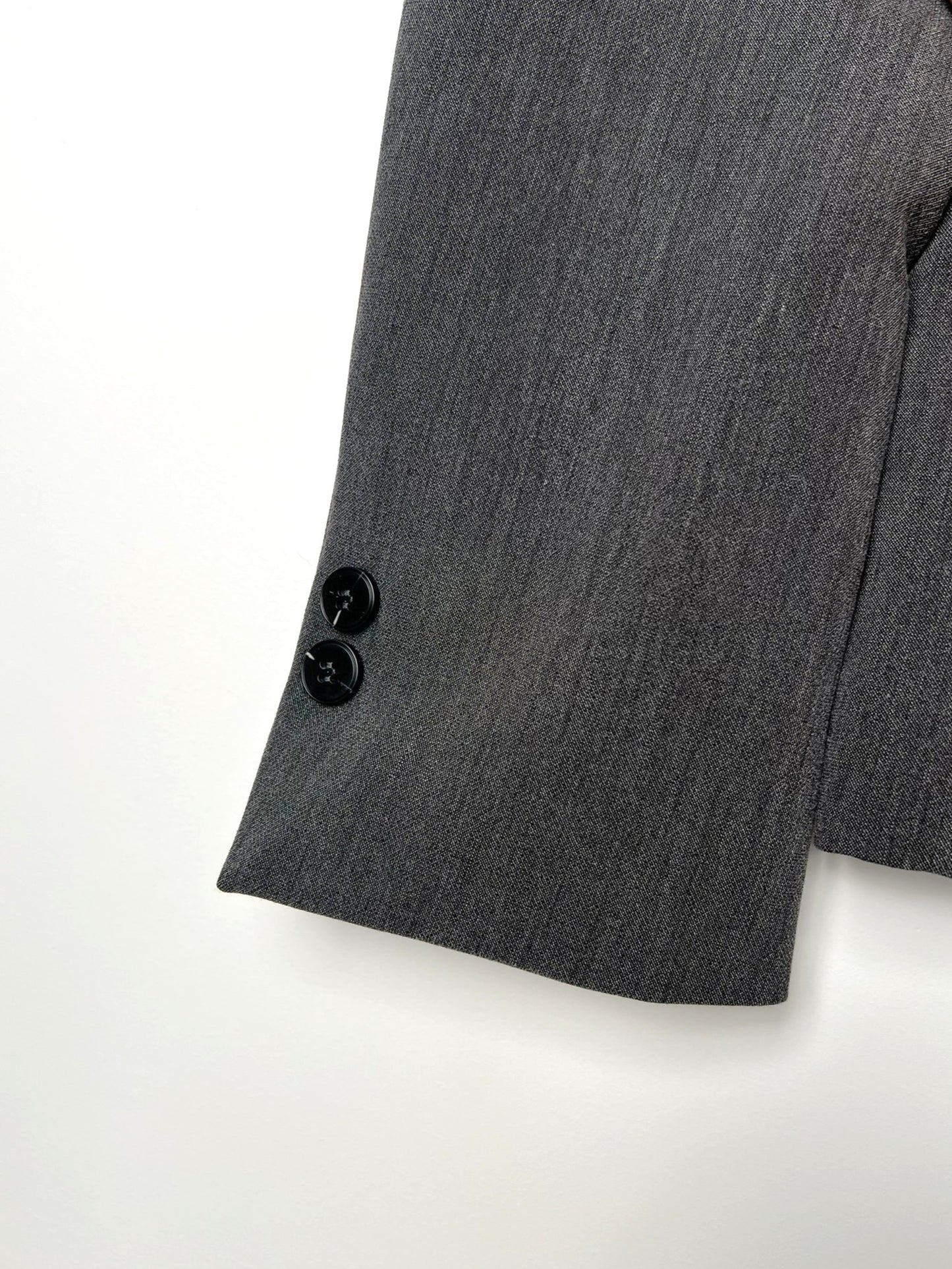 VESTE BLAZER A COL MONTANT