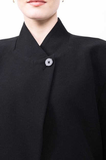 VESTE BLAZER A COL MONTANT