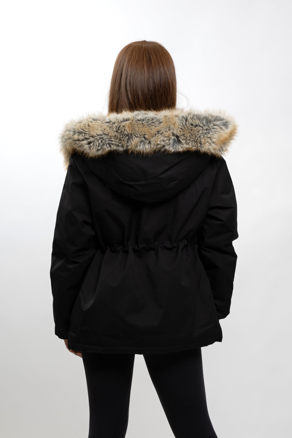 PARKA À CAPUCHE EN FAUSSE FOURRURE
