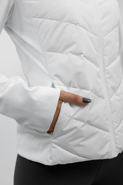 BLOUSON VESTE BIMATIÈRE MATELASSÉ À CAPUCHE