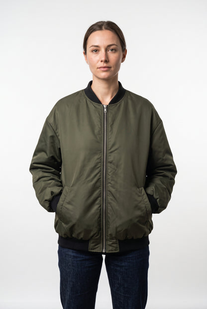 BOMBER OVERSIZE RÉVERSIBLE BAMBI/KAKI