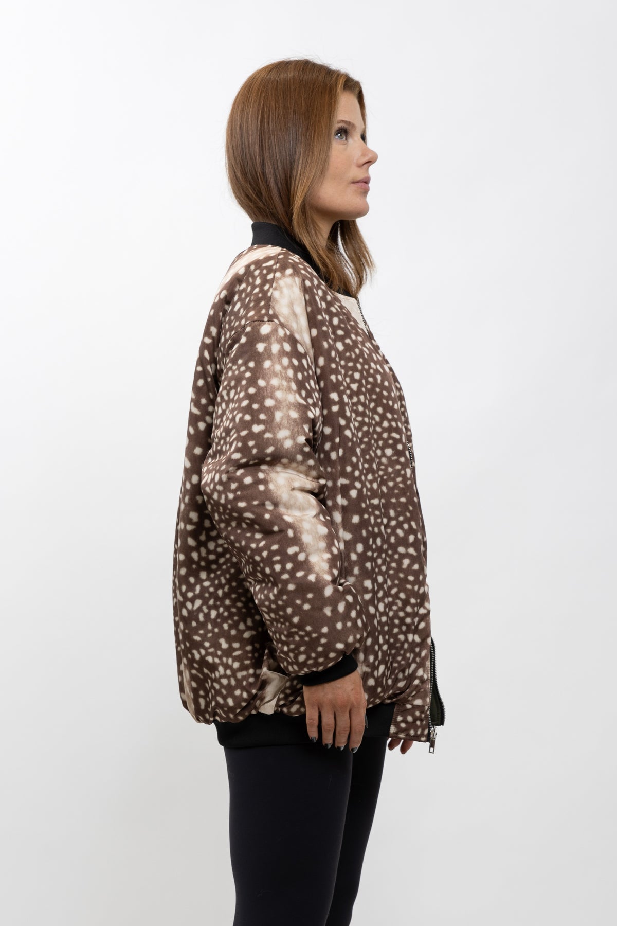 BOMBER OVERSIZE REVERSIBLE BAMBI/CAQUI