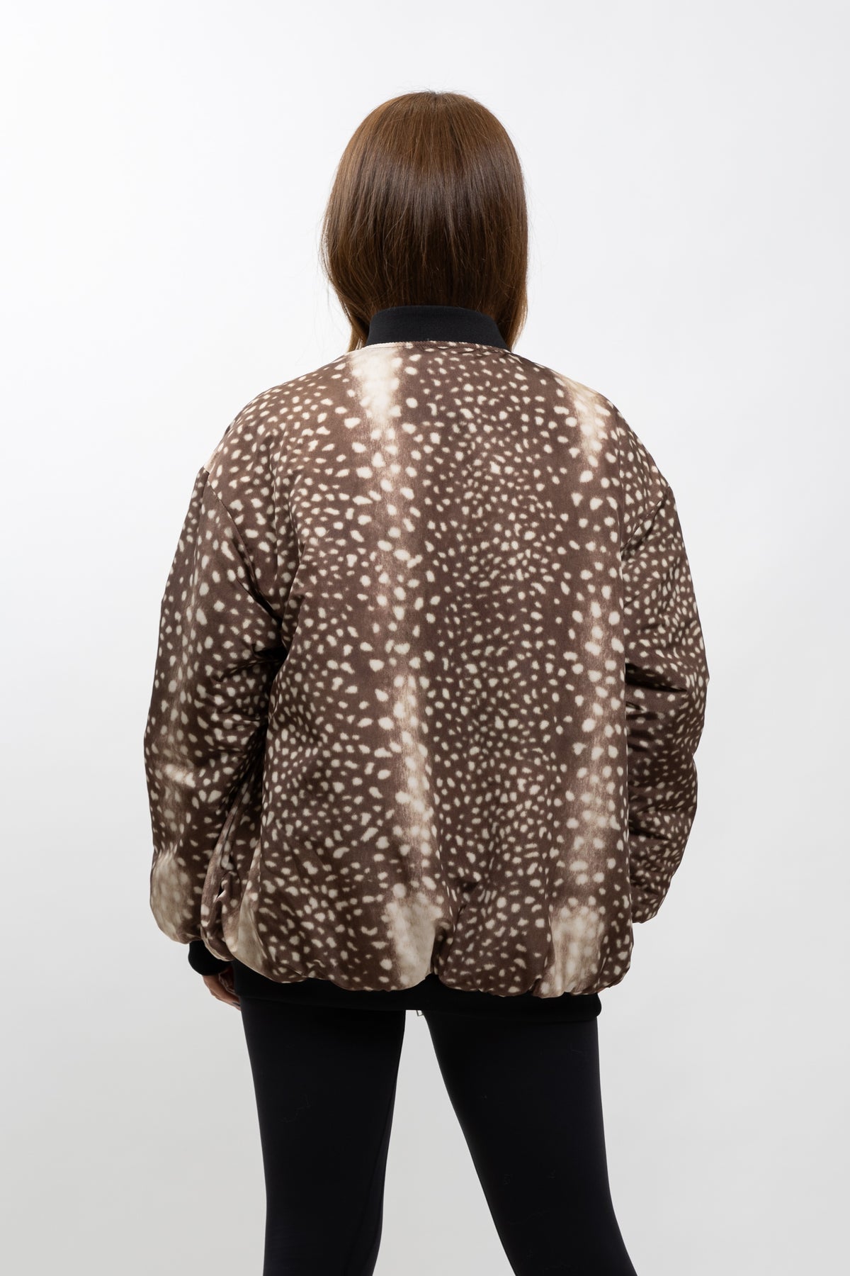 BOMBER OVERSIZE REVERSIBLE BAMBI/CAQUI