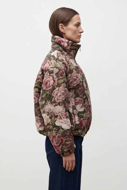 DOUDOUNE EN JACQUARD À MOTIF FLEURS