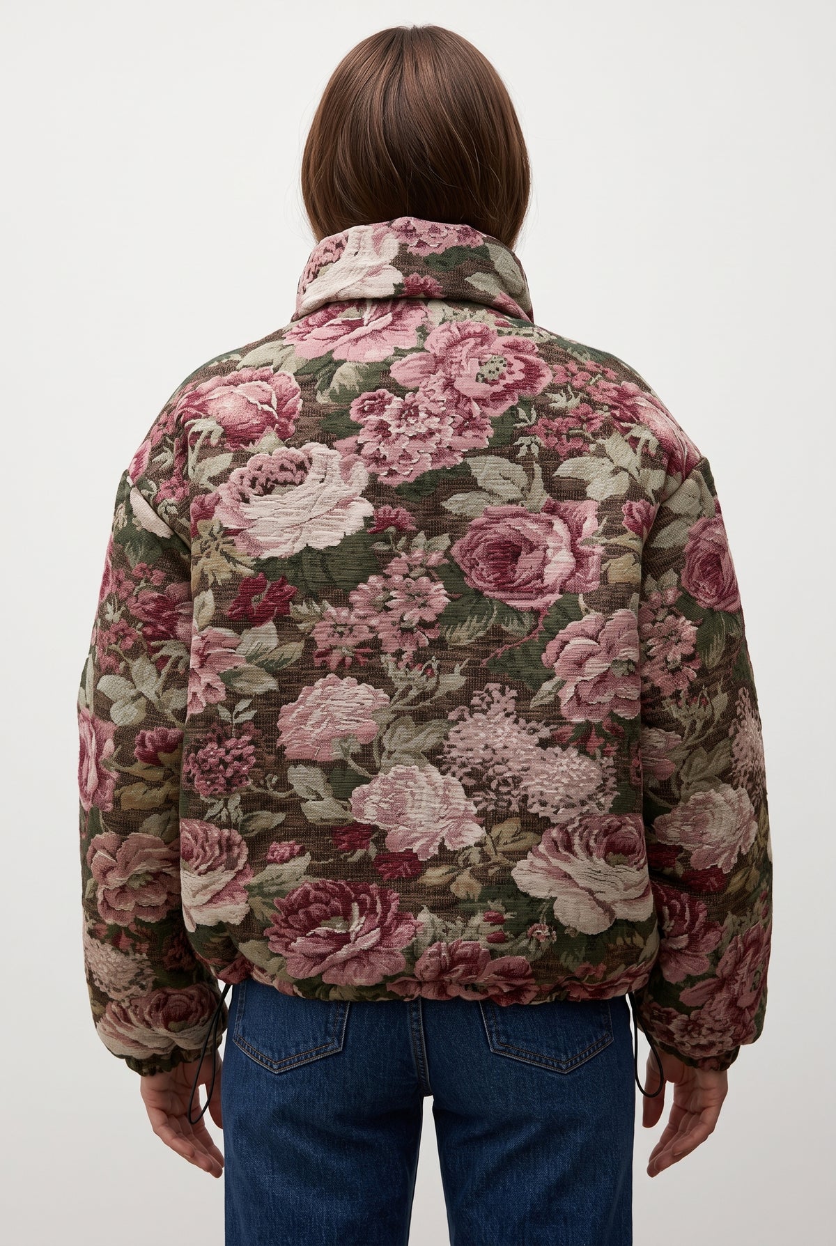 DOUDOUNE EN JACQUARD À MOTIF FLEURS