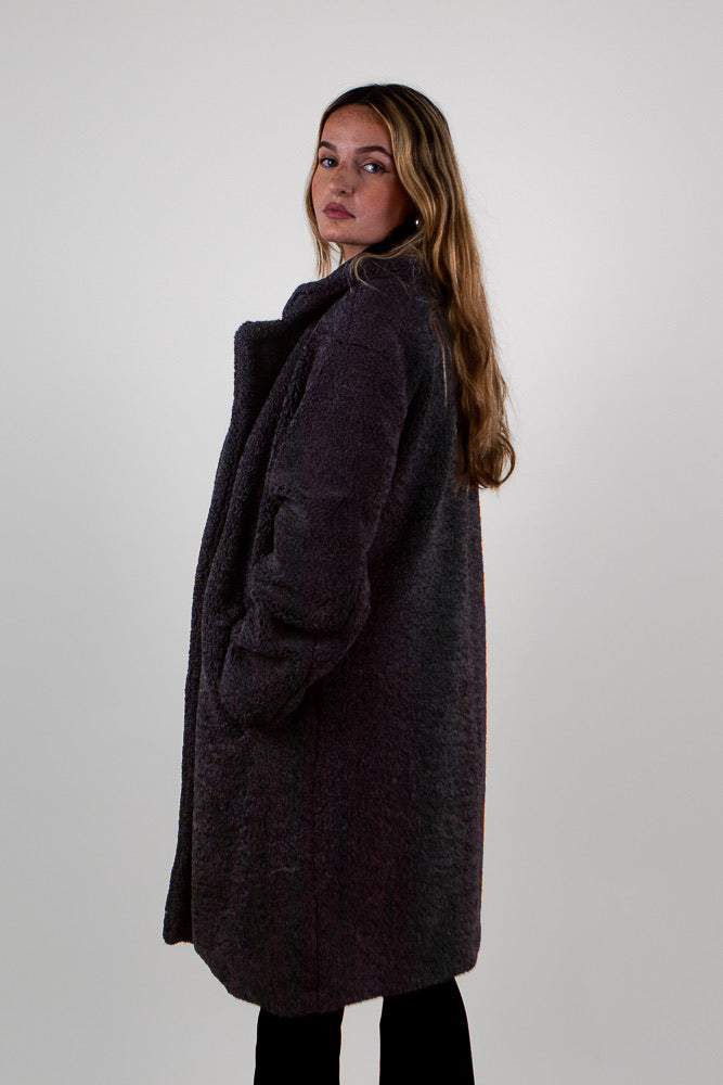 MANTEAU MI-LONG EN MOUMOUTE
