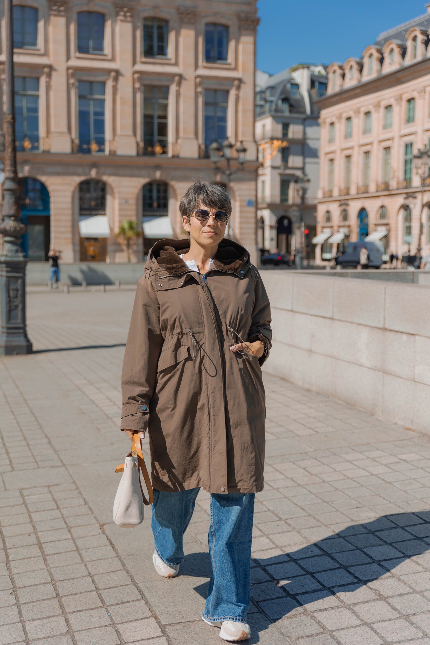 PARKA À CAPUCHE EN FAUSSE FOURRURE