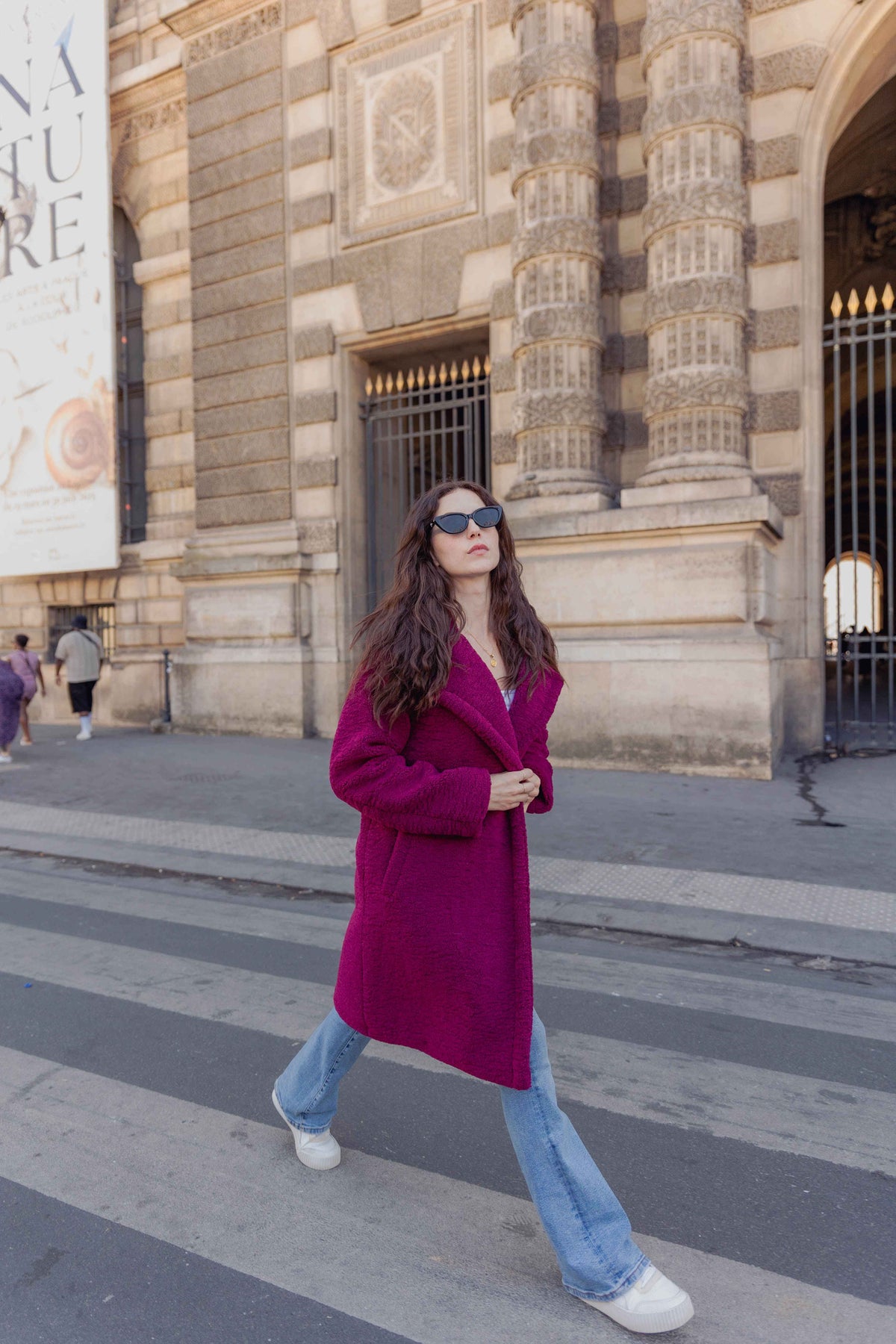 MANTEAU MI-LONG EN MOUMOUTE Femme - K-ZELL PARIS