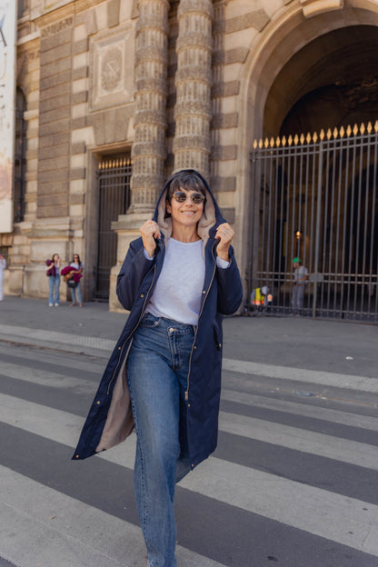 PARKA Á CAPUCHE INTÉRIEUR FAUSSE FOURRURE