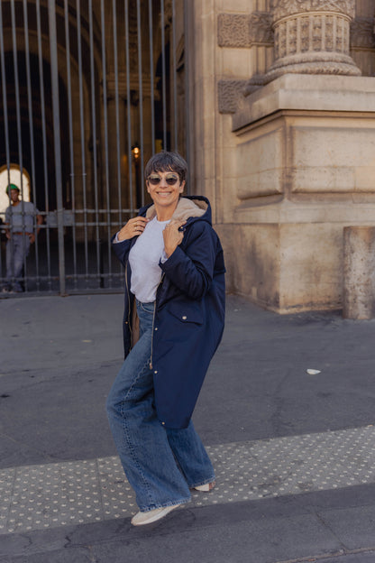 PARKA Á CAPUCHE INTÉRIEUR FAUSSE FOURRURE