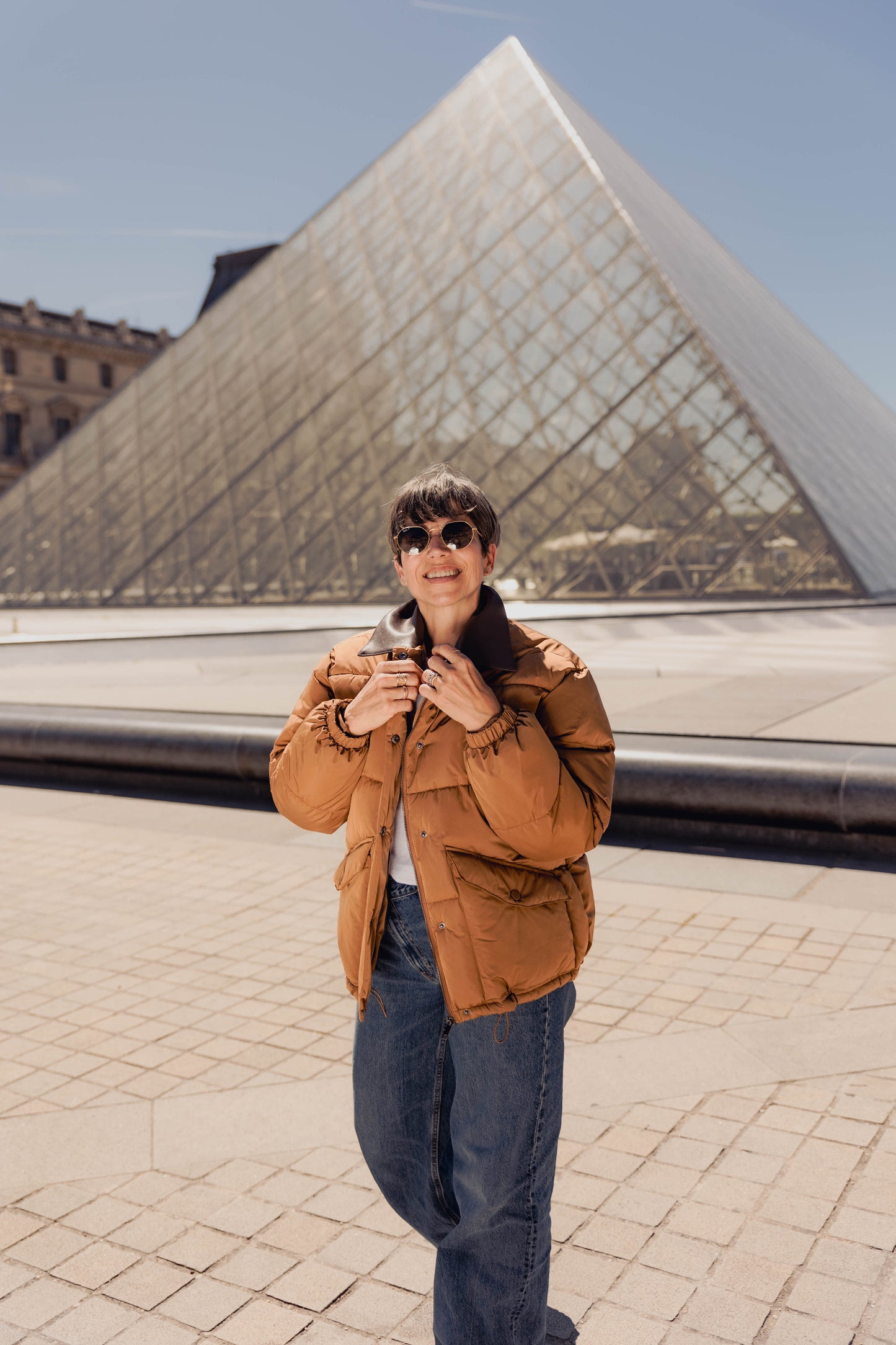 DOUDOUNE AVEC COL CONTRASTÉ